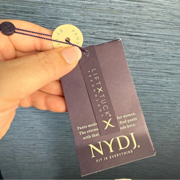 NYDJ slim trouser Navy Blue 26w NWT - Picture 6 of 9